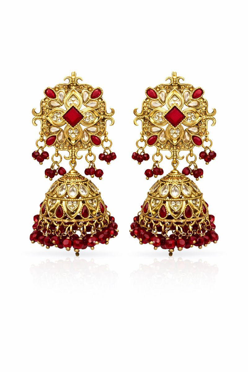 Ruby Royale Jhumka