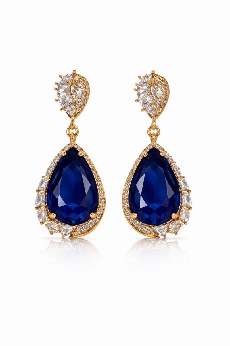 Sapphire Luxe Drop Earrings