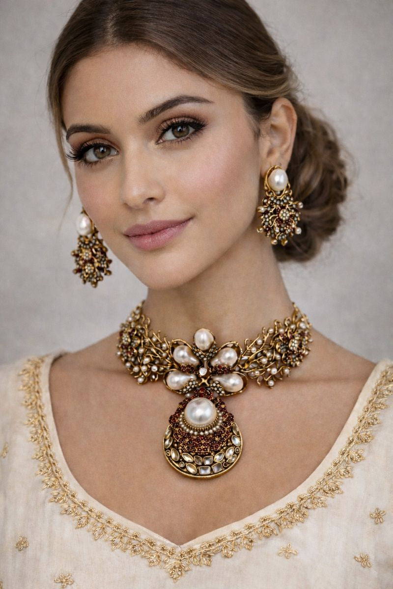 Royal Pearl Heritage Choker Set