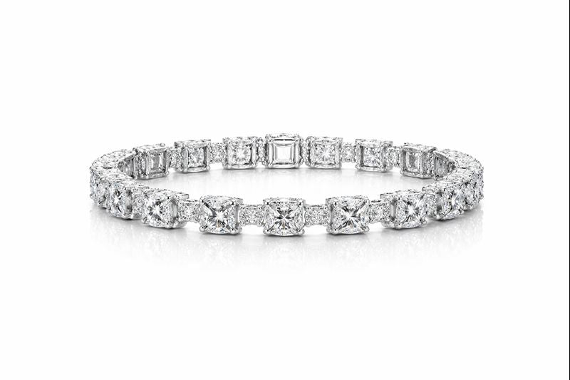 Lumière Square Bangle — Set of Four