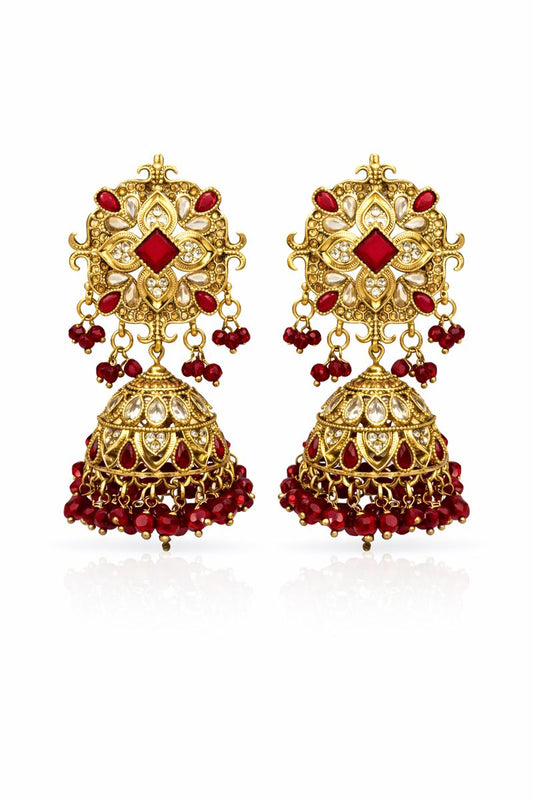 Ruby Royale Jhumka
