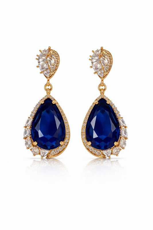 Sapphire Luxe Drop Earrings