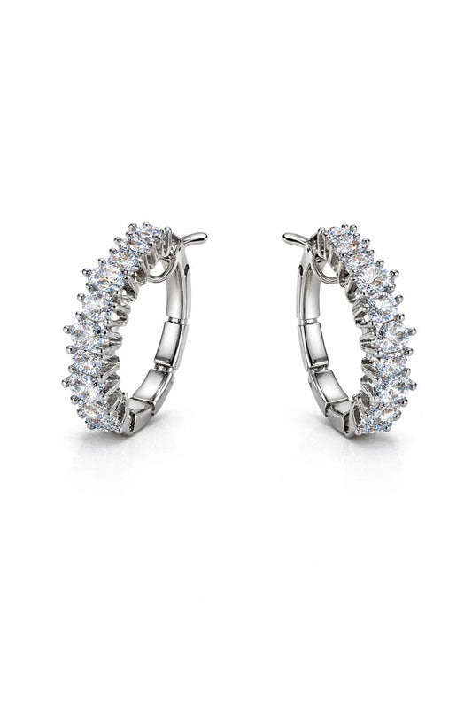 Crystal Halo Hoops