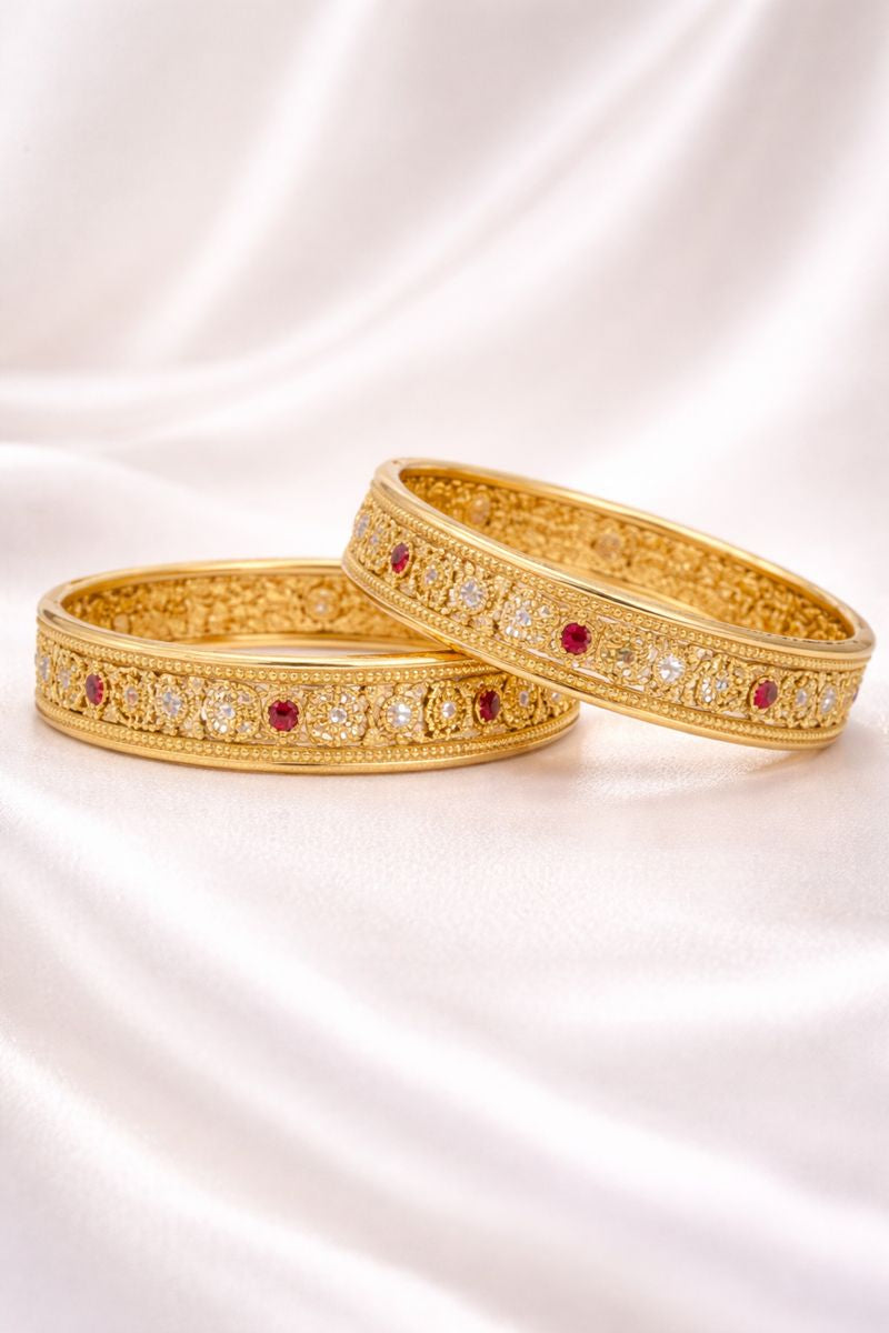 Zaria Heritage Bangles — Pair